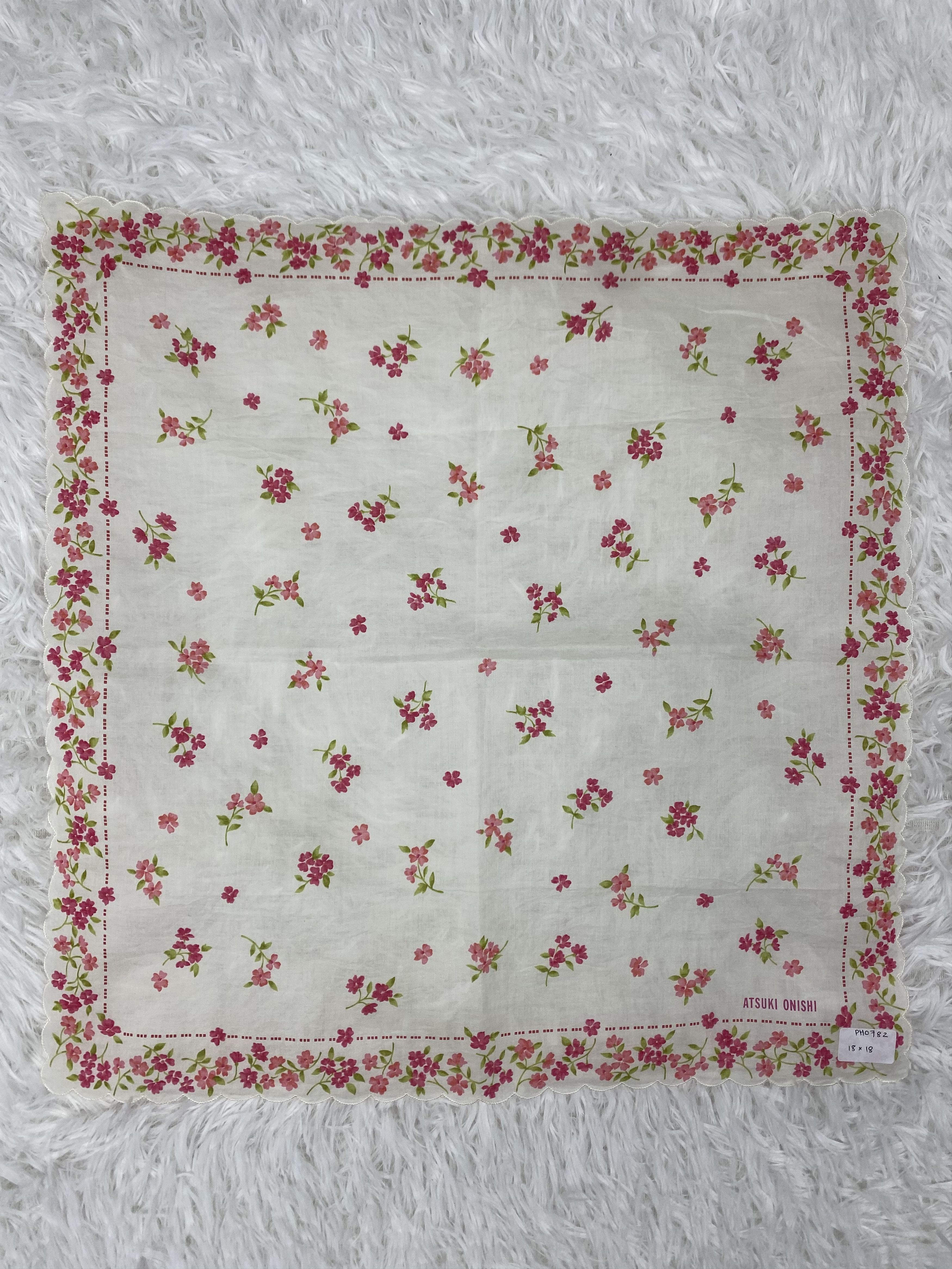 Japanese Brand × Vintage Vintage Atsuki Onishi Handkerchief Neckerchief PH0782 Size ONE SIZE - 3 Thumbnail