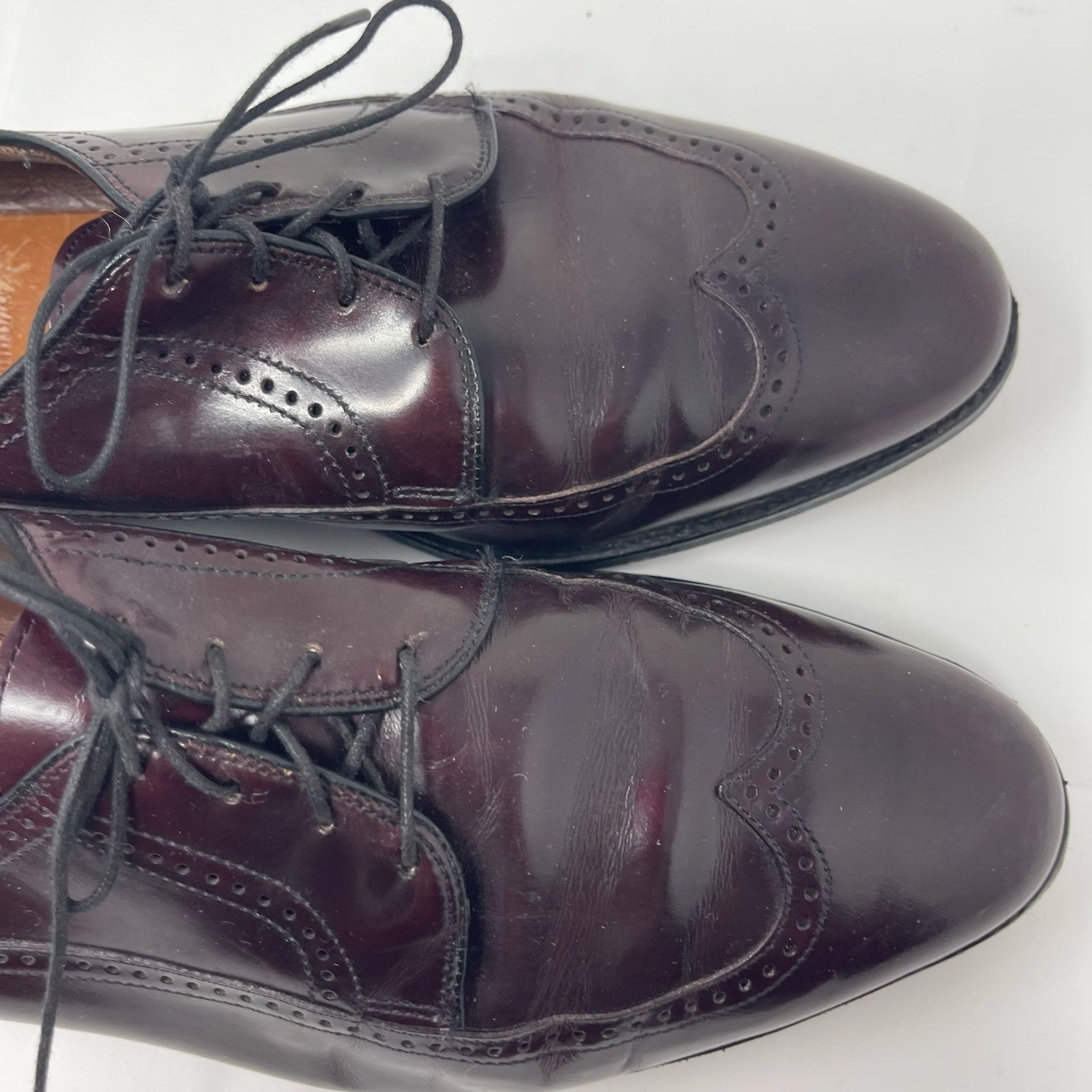 Allen Edmonds Allen Edmonds Richmond Oxford Wingtip Burgundy Leather Shoes Size US 11 / EU 44 - 5 Thumbnail