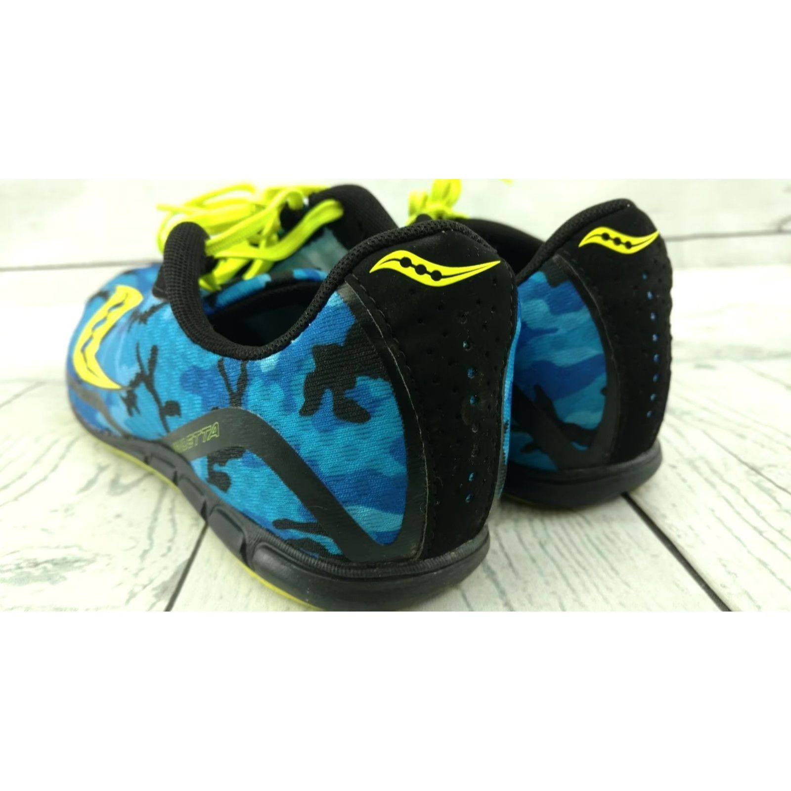 Saucony VINTAGE Saucony Vendetta Running Cleat Men’s Size 9 Blue Camo Pattern Cleats Shoe Size US 9 / EU 42 - 5 Thumbnail
