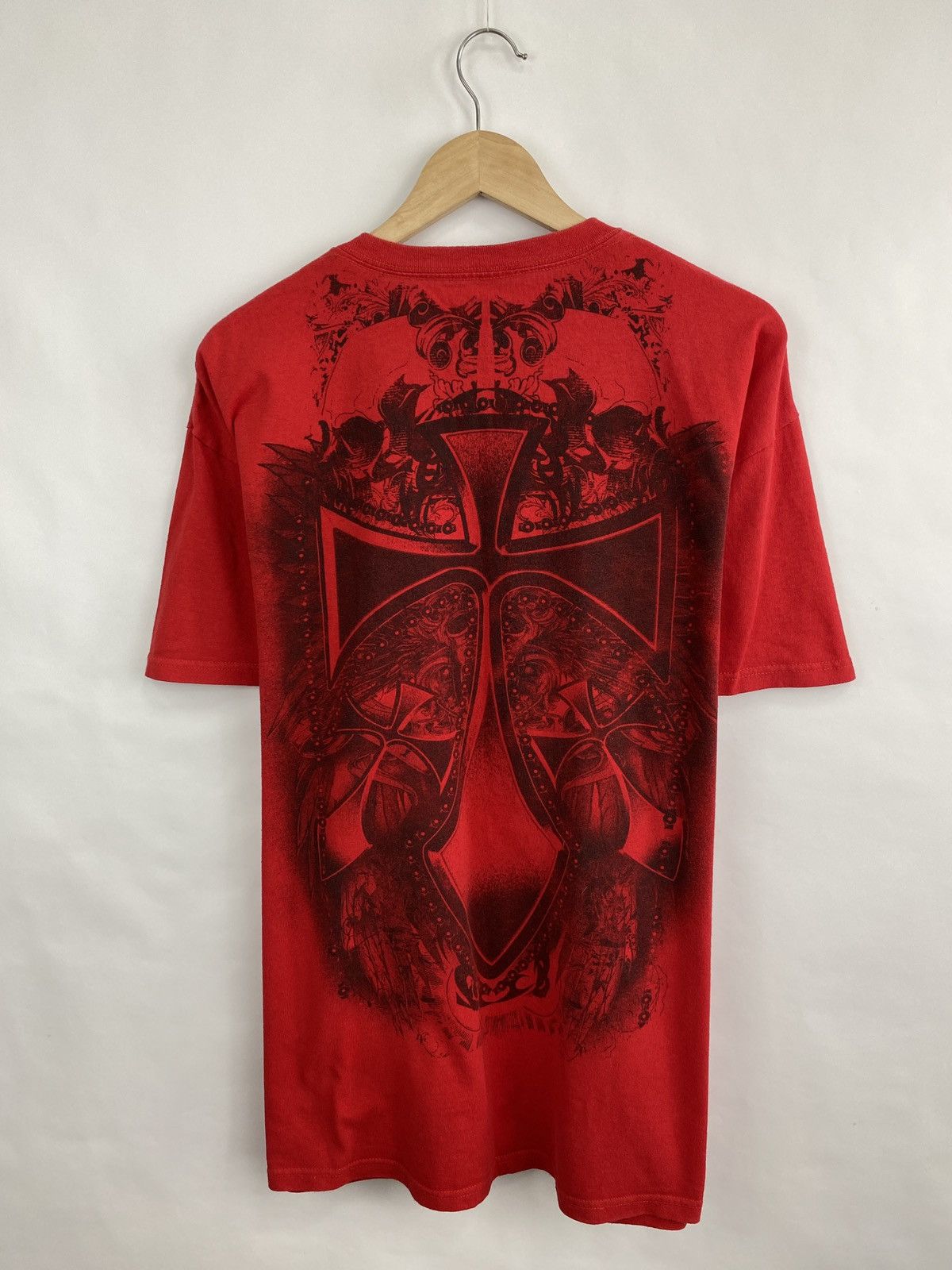 Affliction 🇺🇸💀 Rare Hostility Chemistry Skull USA Y2K Affliction Style Size US XL / EU 56 / 4 - 10 Thumbnail