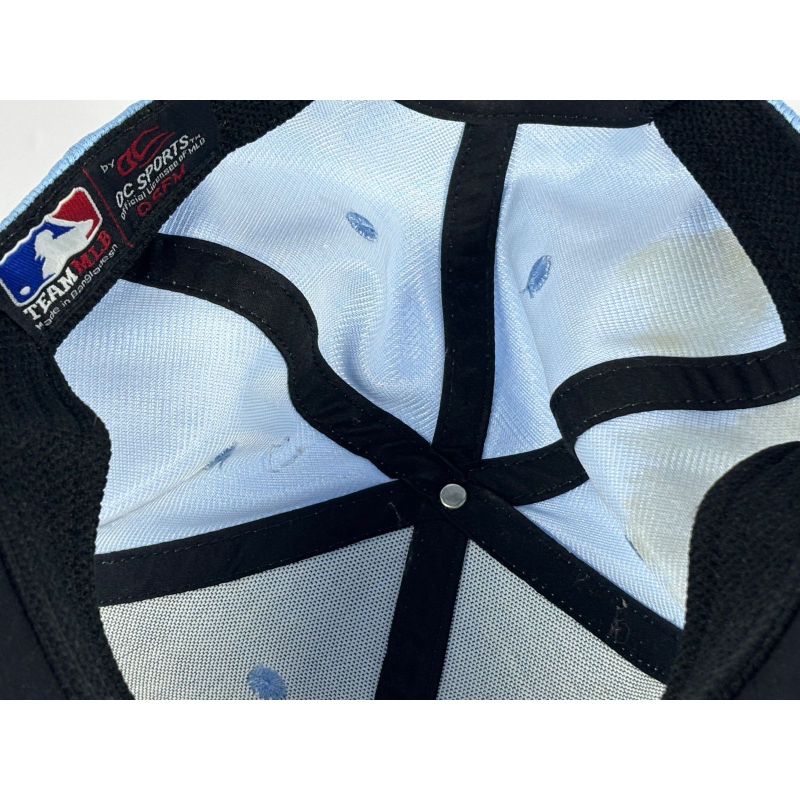 The Unbranded Brand Chicago Cubs Light Blue Adjustable Hat Team MLB OC Sports Size ONE SIZE - 7 Thumbnail