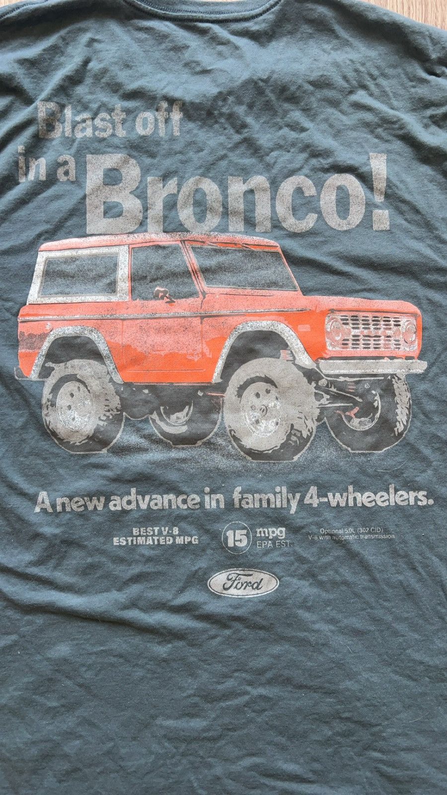 Ford × Vintage Vintage Racing Ford Bronco T-shirt Size US XXL / EU 58 / 5 - 3 Thumbnail