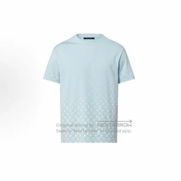 Louis Vuitton Louis Vuitton Blue Logo Gradient Round Neck Short Sleeve Size US XL / EU 56 / 4 - 1 Thumbnail