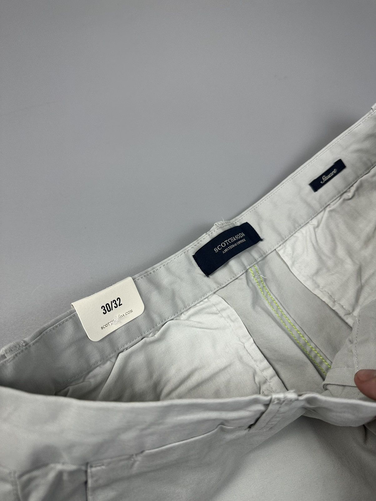 Scotch & Soda Scotch&Soda Light Gray Formal Chinos Size US 30 / EU 46 - 5 Thumbnail