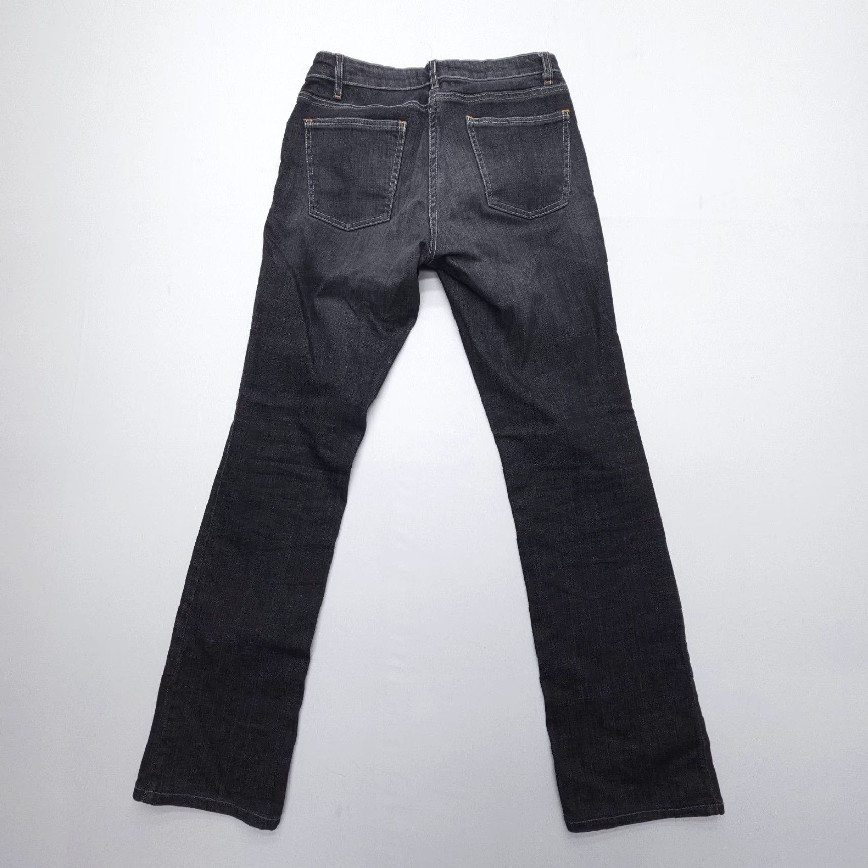 Eileen Fisher Eileen Fisher Slim Straight Jeans Womens Size 2 Black Low Rise Organic Cotton Size 26" / US 2 / IT 38 - 2 Thumbnail
