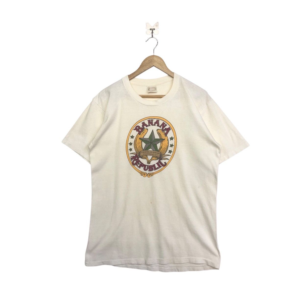BANANA REPUBLIC VINTAGE BIG LOGO TSHIRT