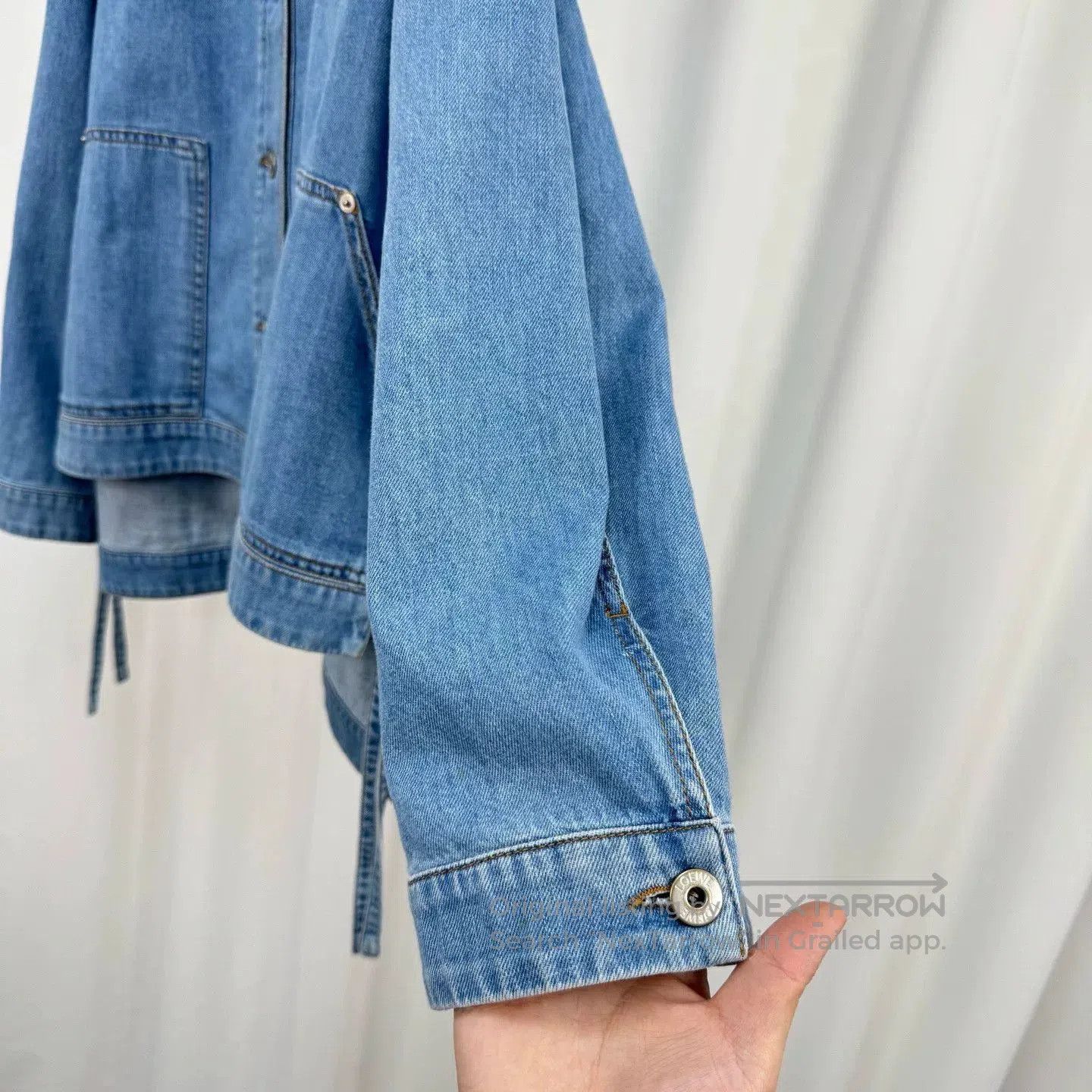 Loewe Loewe Denim Jacket with Leather Patch. Size US S / EU 44-46 / 1 - 4 Thumbnail