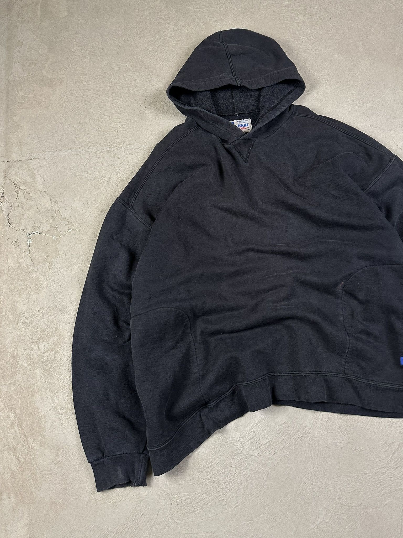Russell Athletic 90s Vintage Russell Athletic Washed Faded Basic Boxy Hoodie Size US XL / EU 56 / 4 - 2 Thumbnail