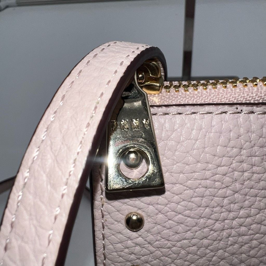 DKNY DKNY Blush Pink Leather Studded Crossbody Bag Size ONE SIZE - 3 Thumbnail