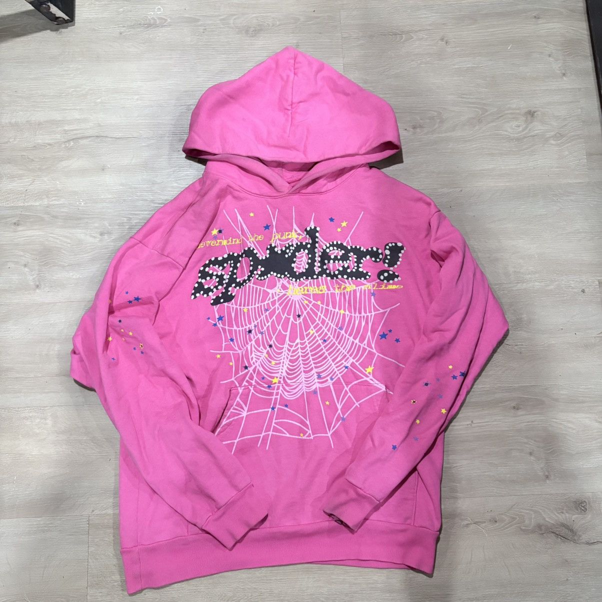 Sp5der Pink Sp5der Hoodie Size US L / EU 52-54 / 3 - 1 Thumbnail