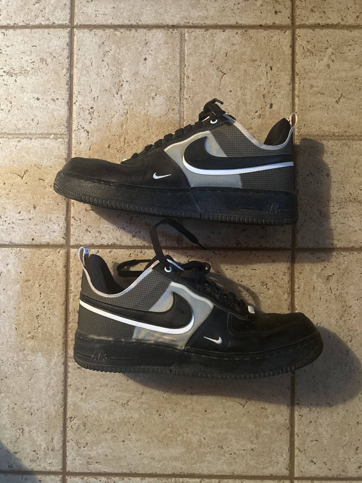 Nike Nike Air Force React “Black White” Size US 10 / EU 43 - 1 Thumbnail