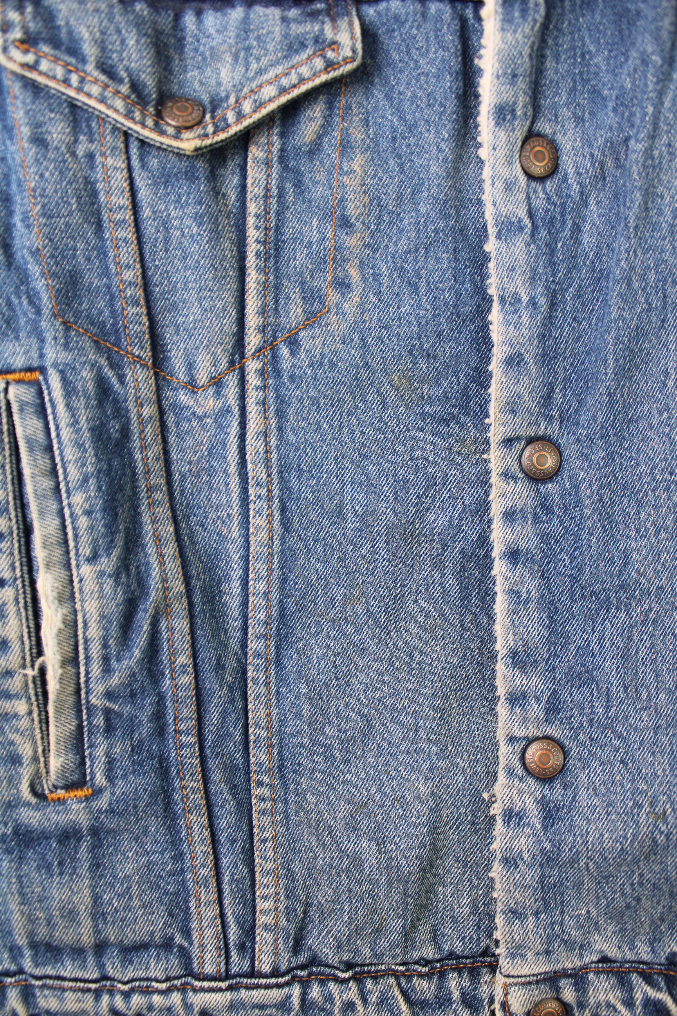 Levi's Levis Vintage Sherpa Lined Denim Jacket 1990S Vtg 48 Size US L / EU 52-54 / 3 - 7 Thumbnail