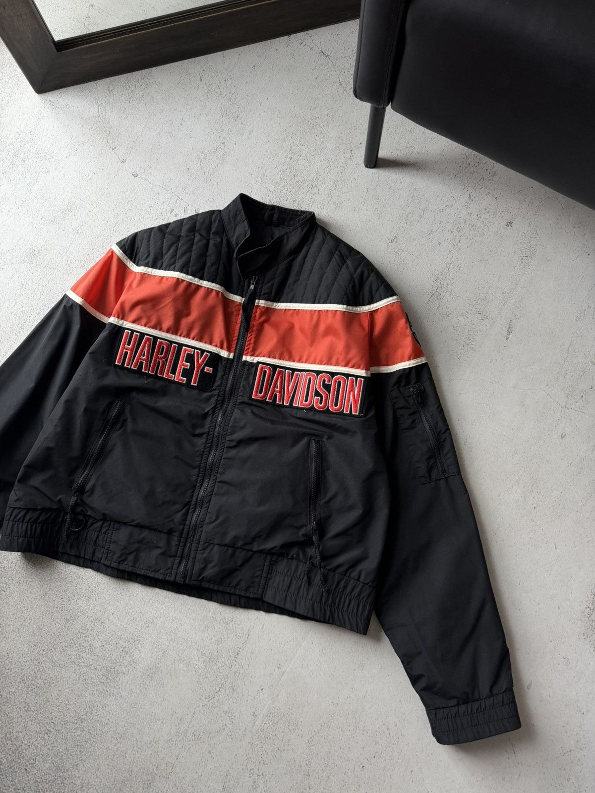 Harley Davidson Harley Davidson HD Vintage Made USA Motorcycles Logo Jacket Size US L / EU 52-54 / 3 - 3 Thumbnail