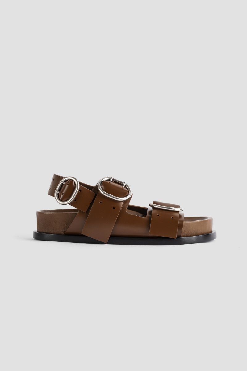 Jil Sander o1mt1gz0625 Flat Sandals in Brown Size US 9 / IT 39 - 1 Thumbnail