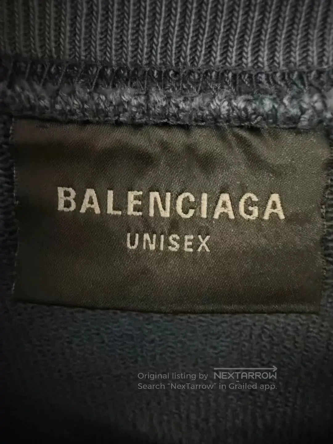 Balenciaga balenciaga dark blue embroidered logo sweatshirt. Size US XS / EU 42 / 0 - 3 Thumbnail