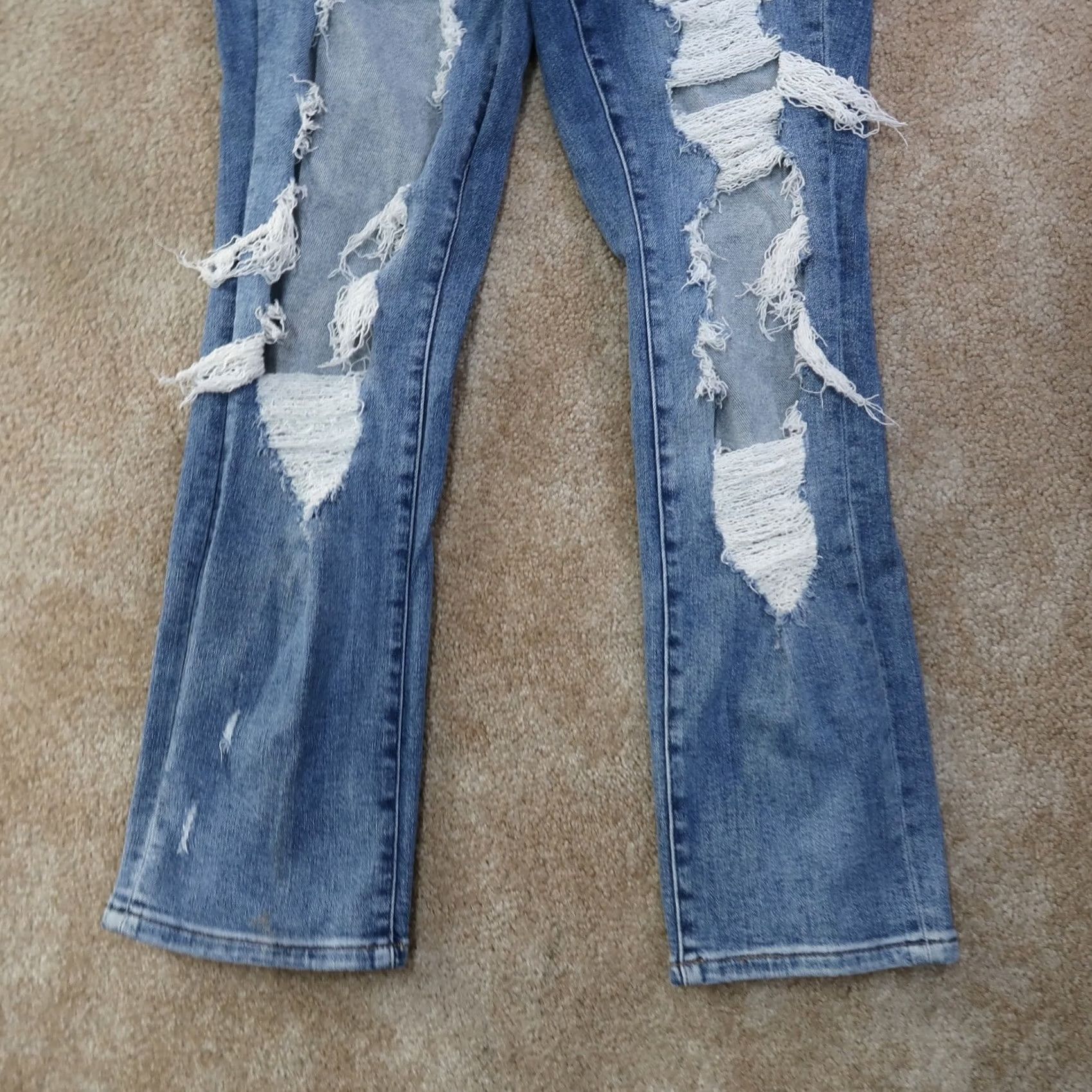 Vintage VINTAGE? No. Judy Blue High Rise Straight Leg Jeans Women's 13/31 Blue Stretch Denim Size 34" / US 12 / IT 48 - 2 Thumbnail