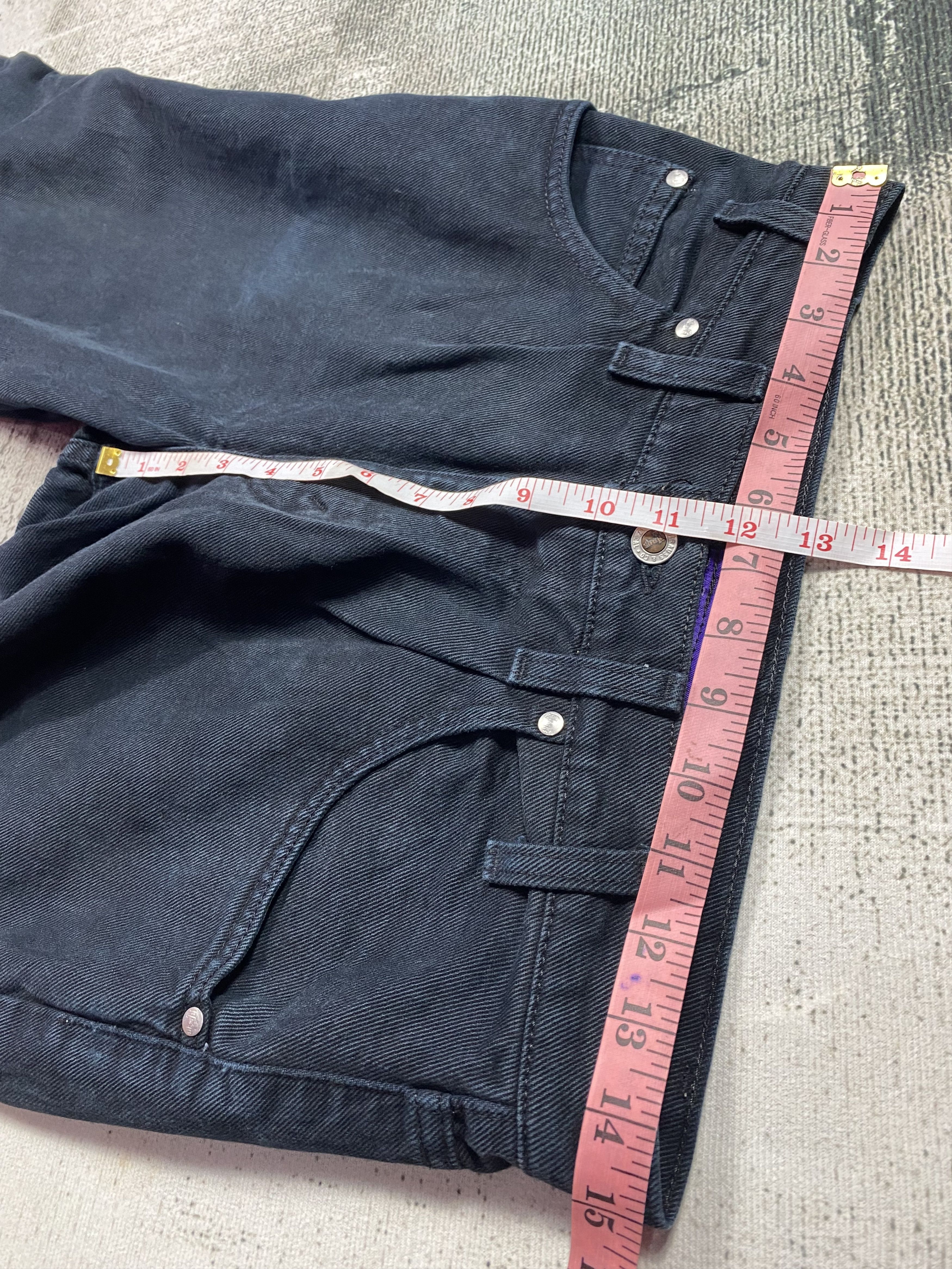 Levi's SICKS💥 Silver Tab Baggy Black Made in USA 90s Jeans Size US 30 / EU 46 - 9 Thumbnail
