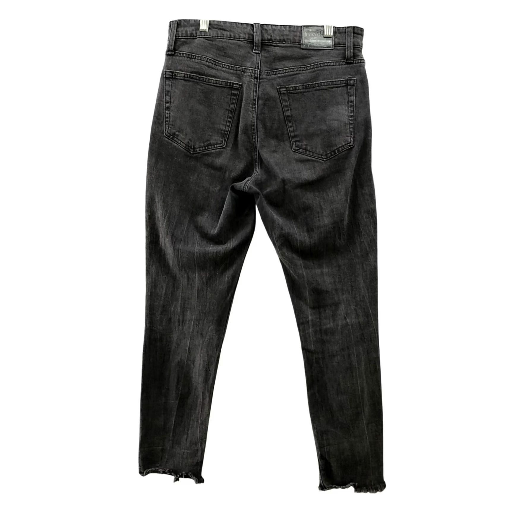 Lucky Brand Lucky Brand Bridgette Skinny Jean Womens Size 6 / 28 Charcoal Black Button Fly Denim Slim Pockets Stretch 26 Inseam Season: N/A Size 28" / US 6 / IT 42 - 2 Thumbnail