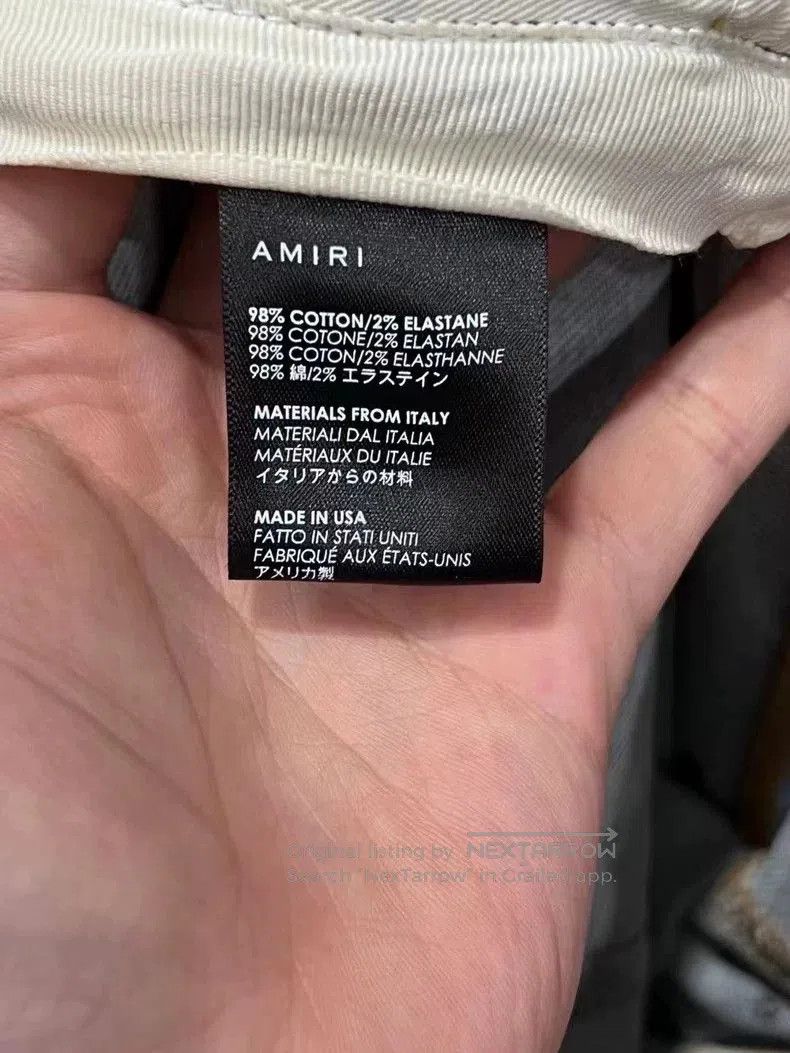 Amiri Amiri Gradient Rhinestone Washed Jeans. Size US 32 / EU 48 - 6 Thumbnail