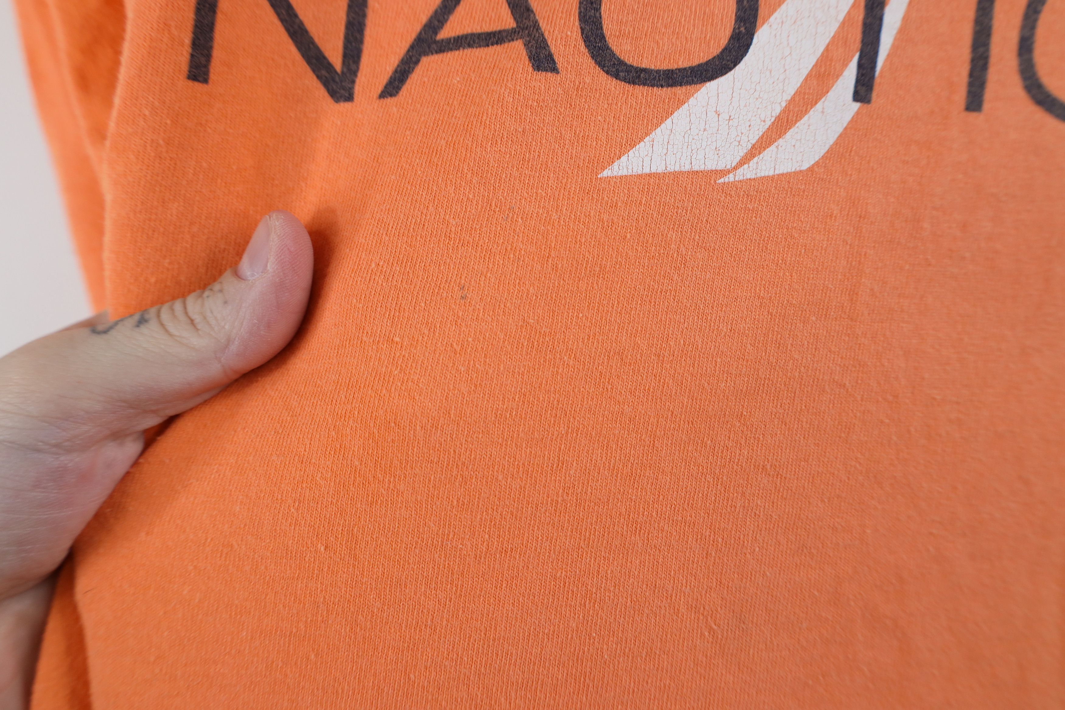 Nautica × Vintage Vintage 90s Nautica Spell Out Big Logo Sailboat T-Shirt Size US L / EU 52-54 / 3 - 5 Thumbnail