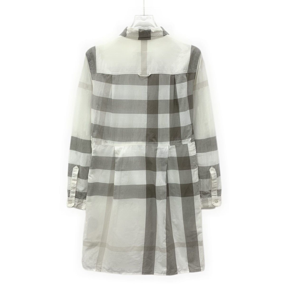 Burberry Burberry White Striped Long Sleeve Shirt Dress K26WX Size XS / US 0-2 / IT 36-38 - 2 Thumbnail