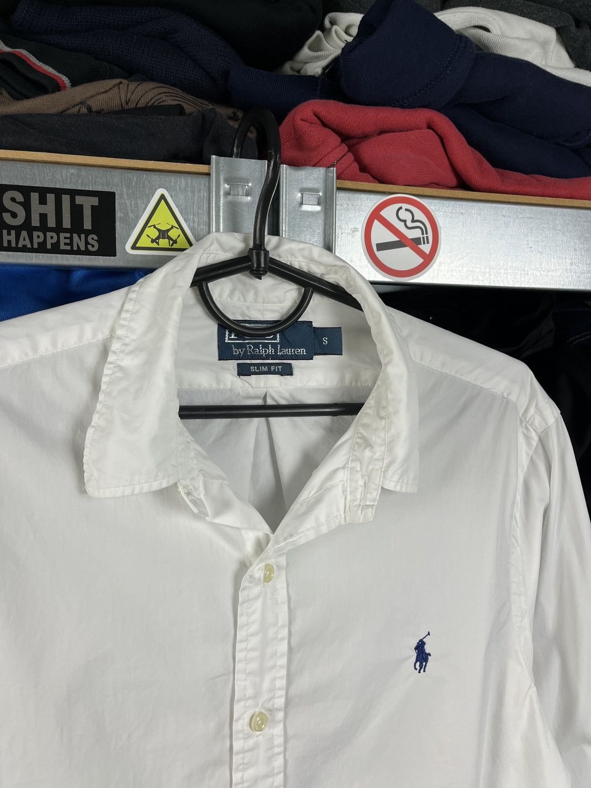 Polo Ralph Lauren × Vintage Vintage Polo Ralph Lauren White Button Up Slim Fit Shirt Size US S / EU 44-46 / 1 - 6 Thumbnail