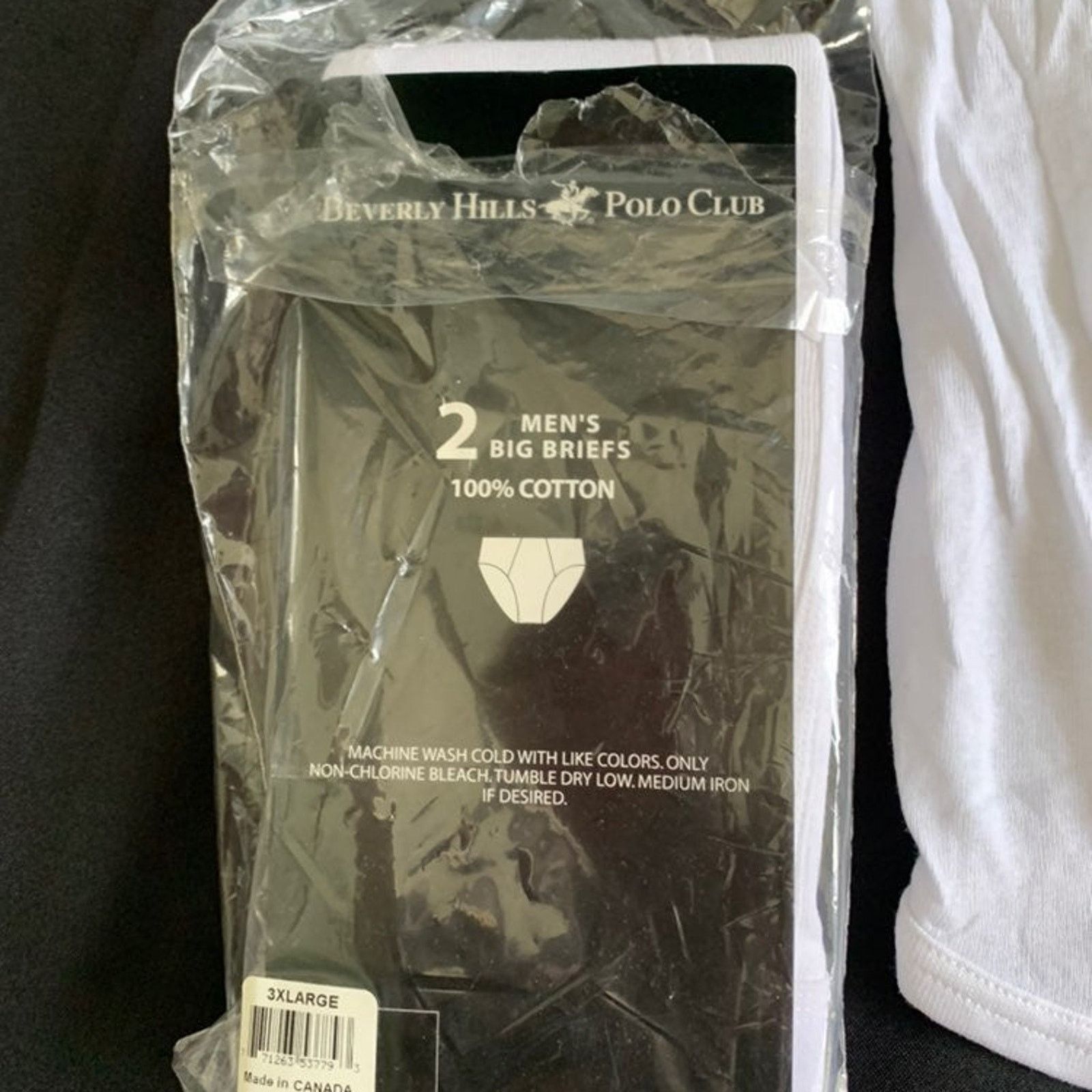 Beverly Hills Polo Club Beverly Hills Polo Club Men's Size 3XL Briefs White Cotton Size ONE SIZE - 5 Thumbnail