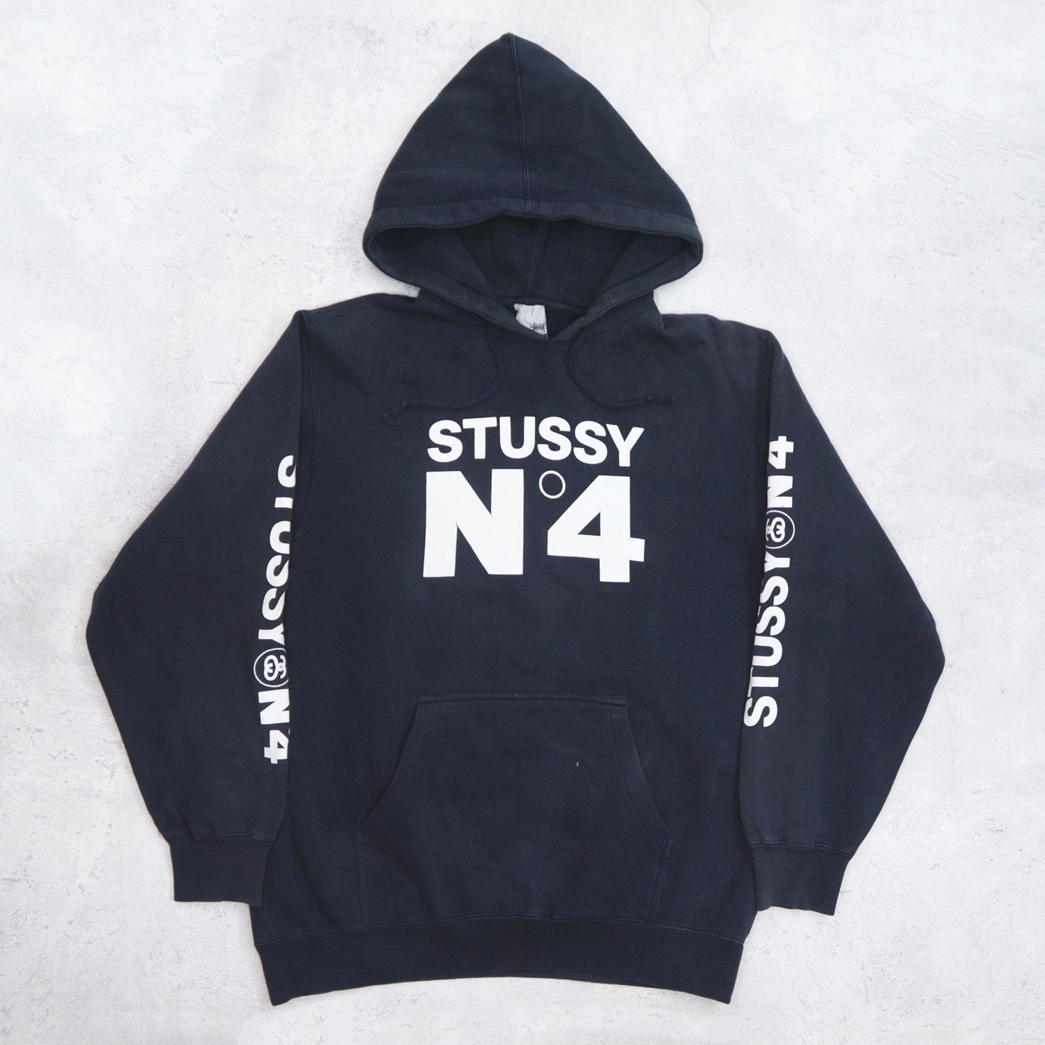 Vintage Stussy Spellout Hoodie Pullover Made in USA high quality Big Logo