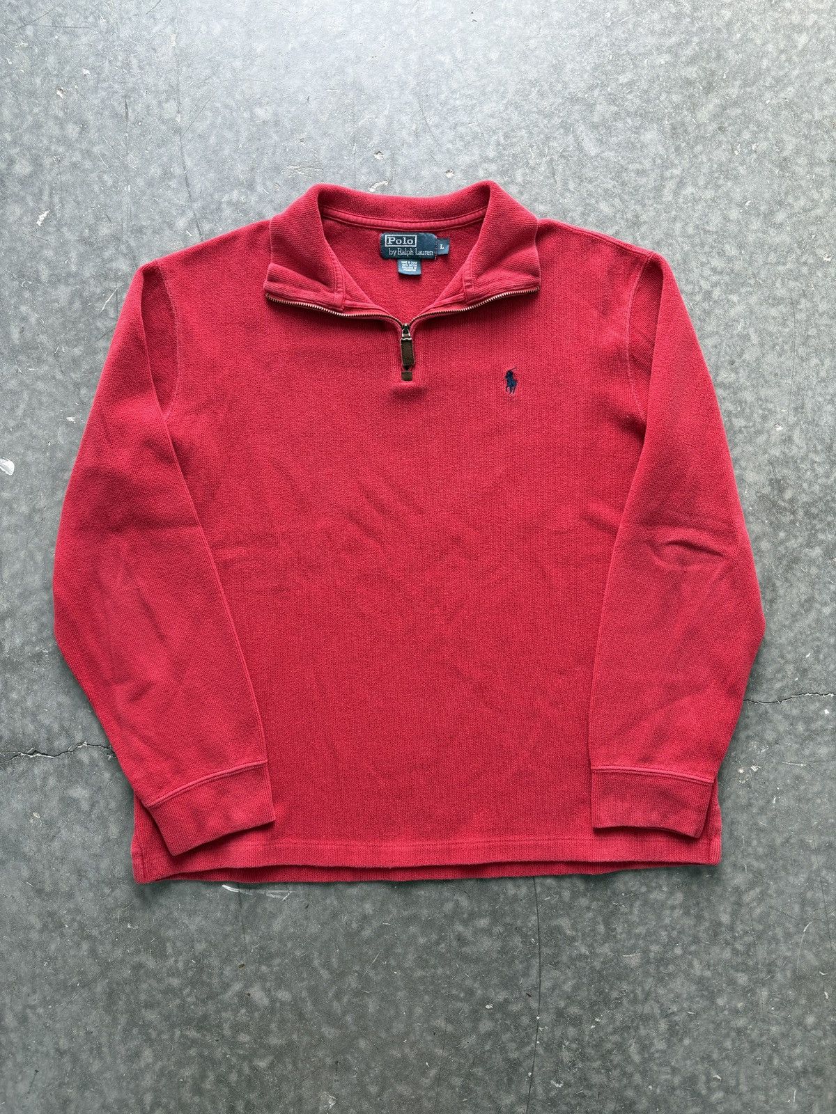 Polo Ralph Lauren Vintage Y2K Polo Ralph Lauren Quarter Zip Sweatshirt Size US L / EU 52-54 / 3 - 1 Thumbnail