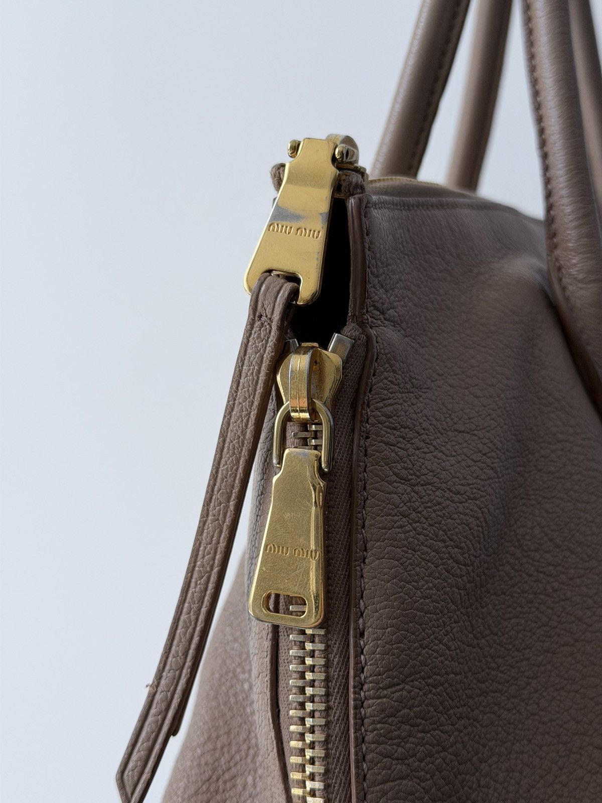 Miu Miu Miu Miu Madras Leather Handbag Size ONE SIZE - 4 Thumbnail