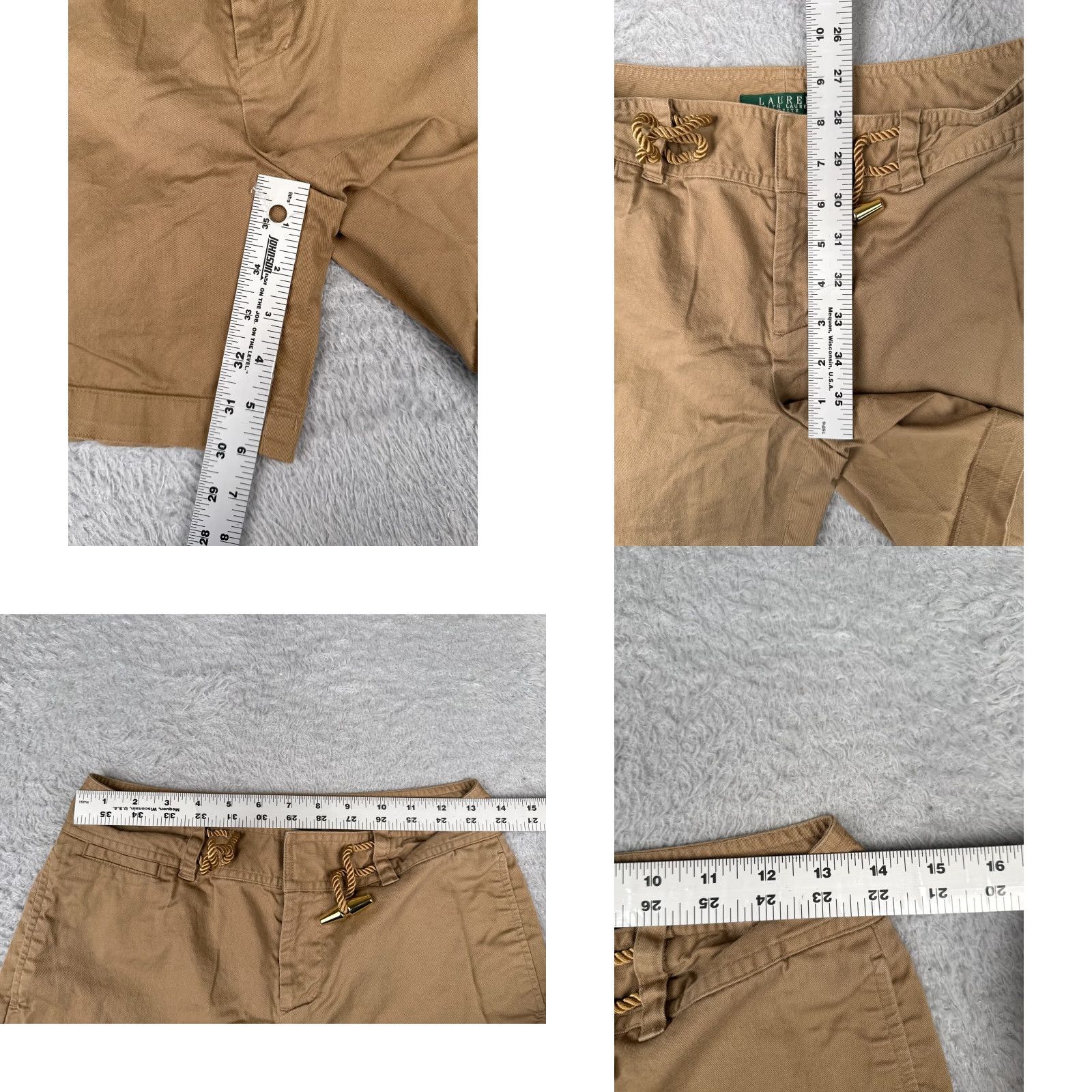 Ralph Lauren VINTAGE Lauren Ralph Lauren Shorts Women 2P Beige Chino LRL Cotton Hike Camp Size 26" / US 2 / IT 38 - 8 Thumbnail