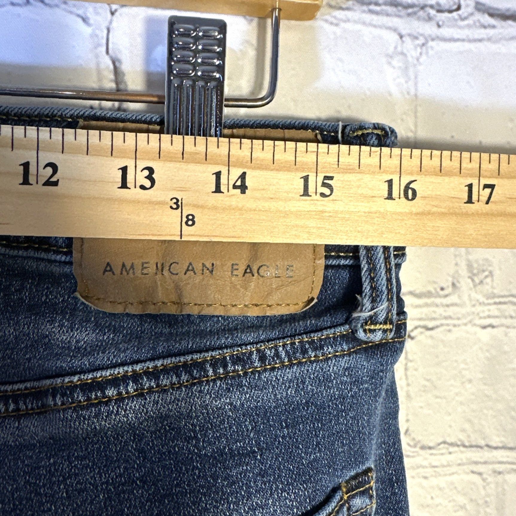 American Eagle Outfitters American Eagle Jeans Mens 32x30 Blue Original Boot Cut Cowboy Western Casual Shirt? Size US 32 / EU 48 - 3 Thumbnail