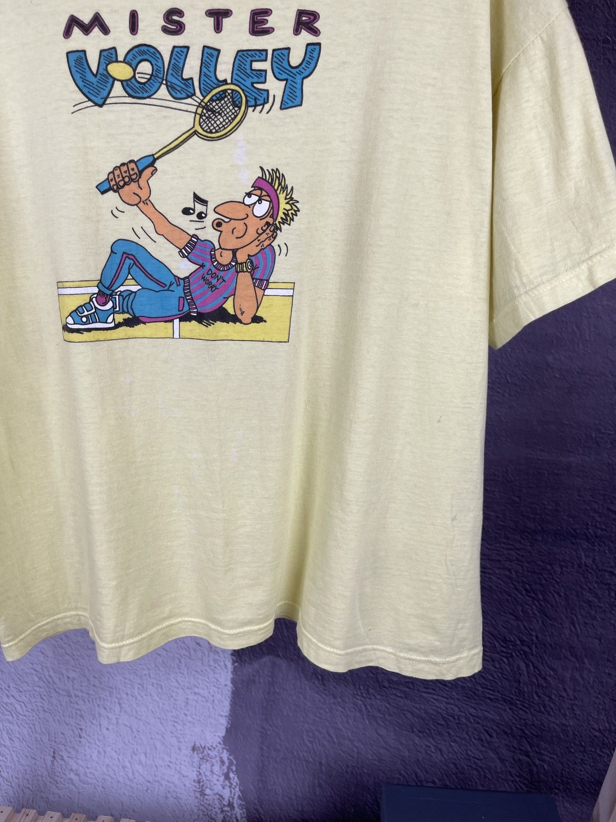 Band Tees Mister Volley vintage Don’t worry tennis big logo tee Size US L / EU 52-54 / 3 - 5 Thumbnail