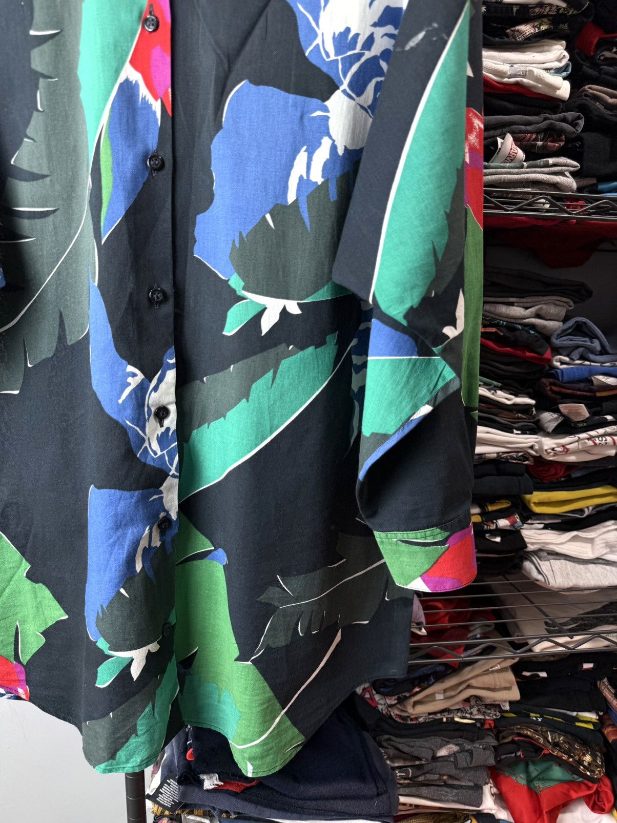 Vintage Rare Vintage France Made Rodier Flowers Print Shirt Buttons Size M / US 6-8 / IT 42-44 - 4 Thumbnail