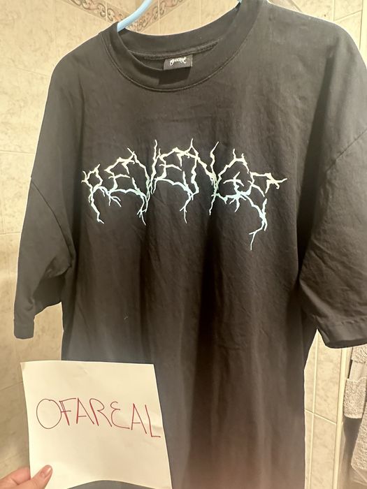 Revenge Revenge lightning tee exclusive for members | Grailed