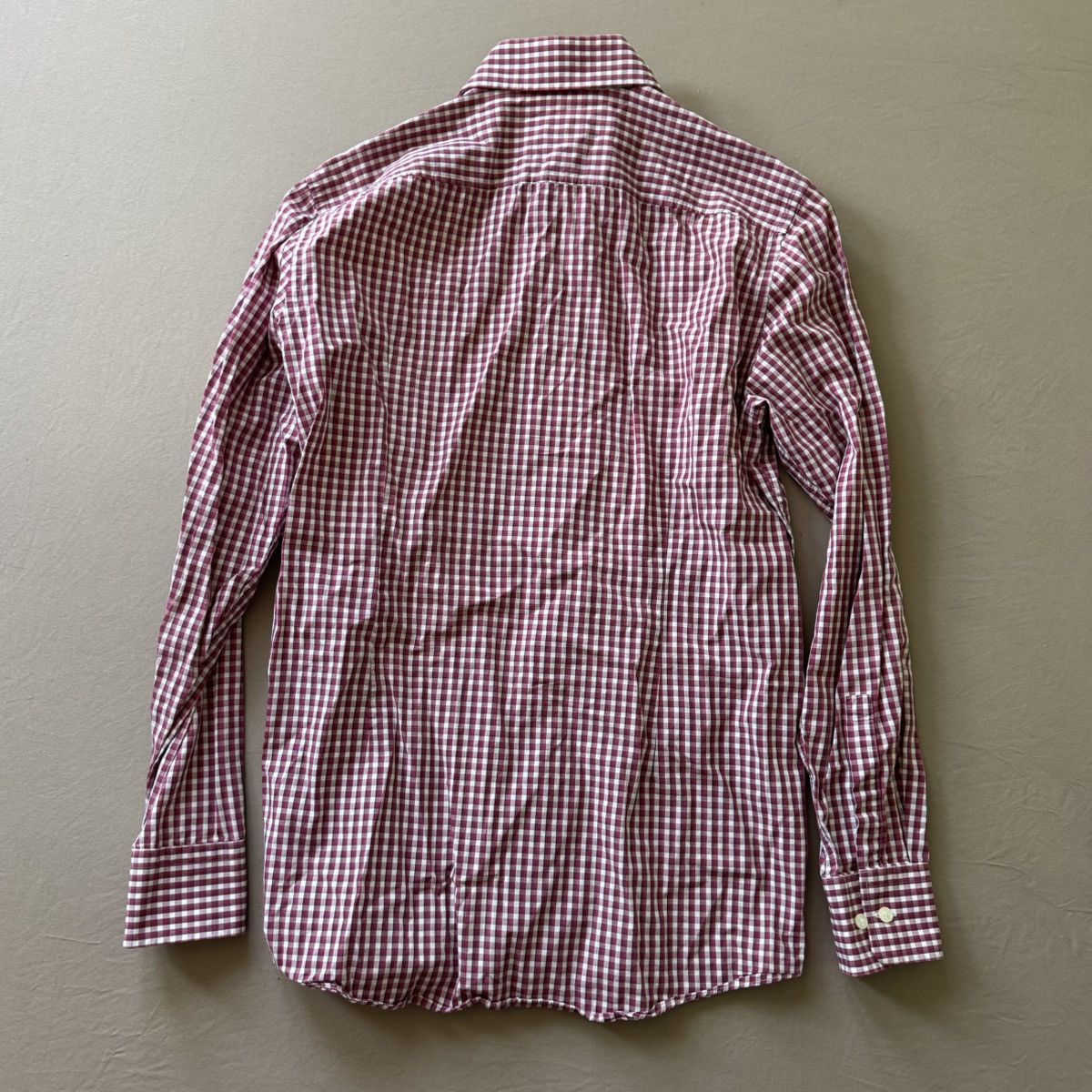 Hugo Boss Hugo Boss Sharp Fit Checkered Dress Shirt Size US M / EU 48-50 / 2 - 3 Thumbnail