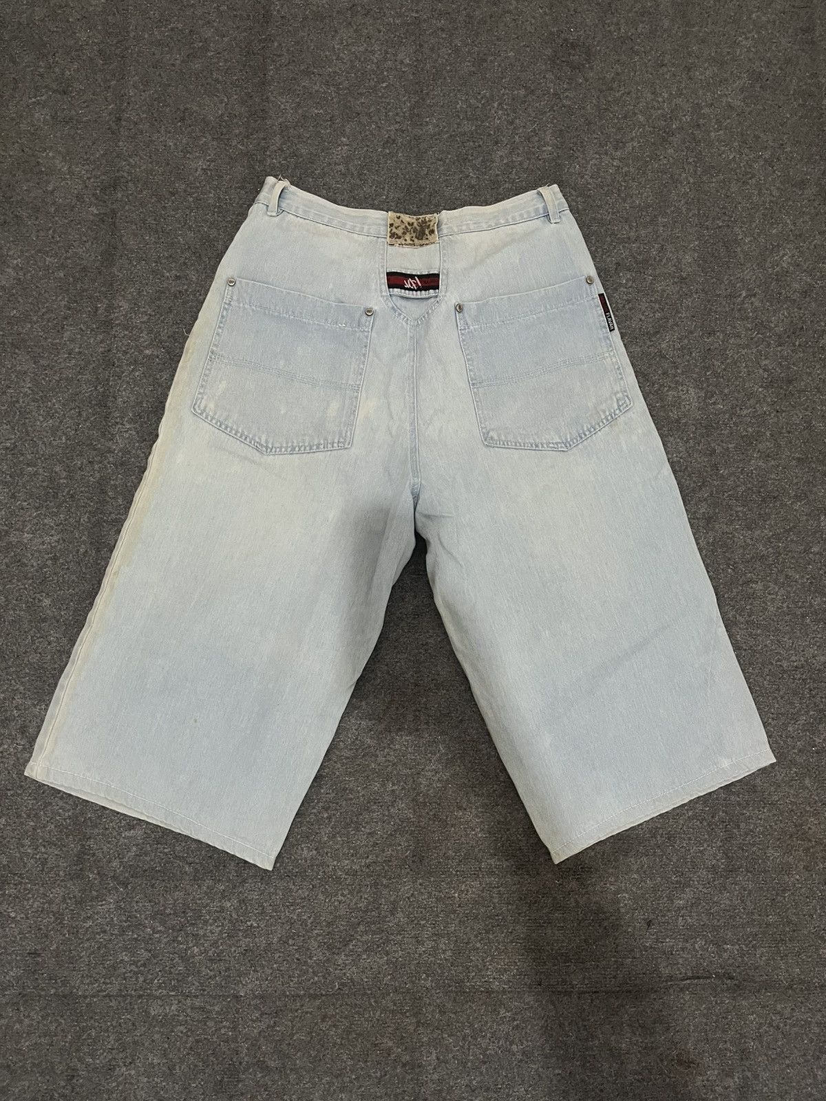 Rap Tees Vintage Majah Flavah Baggy Denim Jorts Y2K Skater Style La Size US 32 / EU 48 - 3 Thumbnail