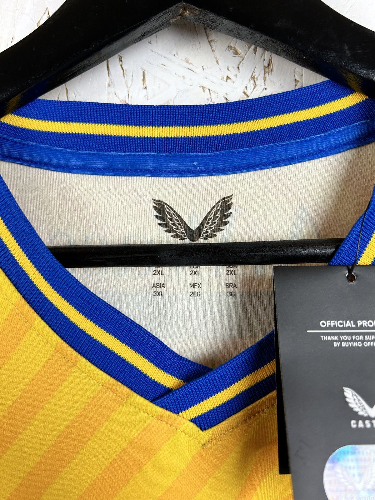 Castore BNWT Castore Mansfield Town 2023/24 Home Kit Soccer Jersey Size US XXL / EU 58 / 5 - 9 Thumbnail