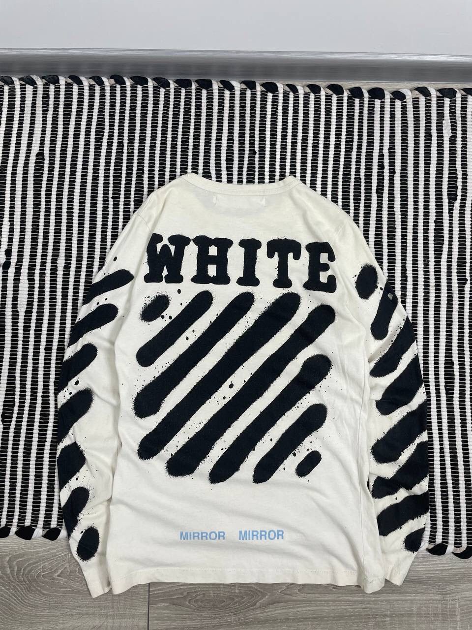 Off-White Vintage Off White Mirror Big Logo Long Sleeve Y2K Size US XS / EU 42 / 0 - 1 Thumbnail