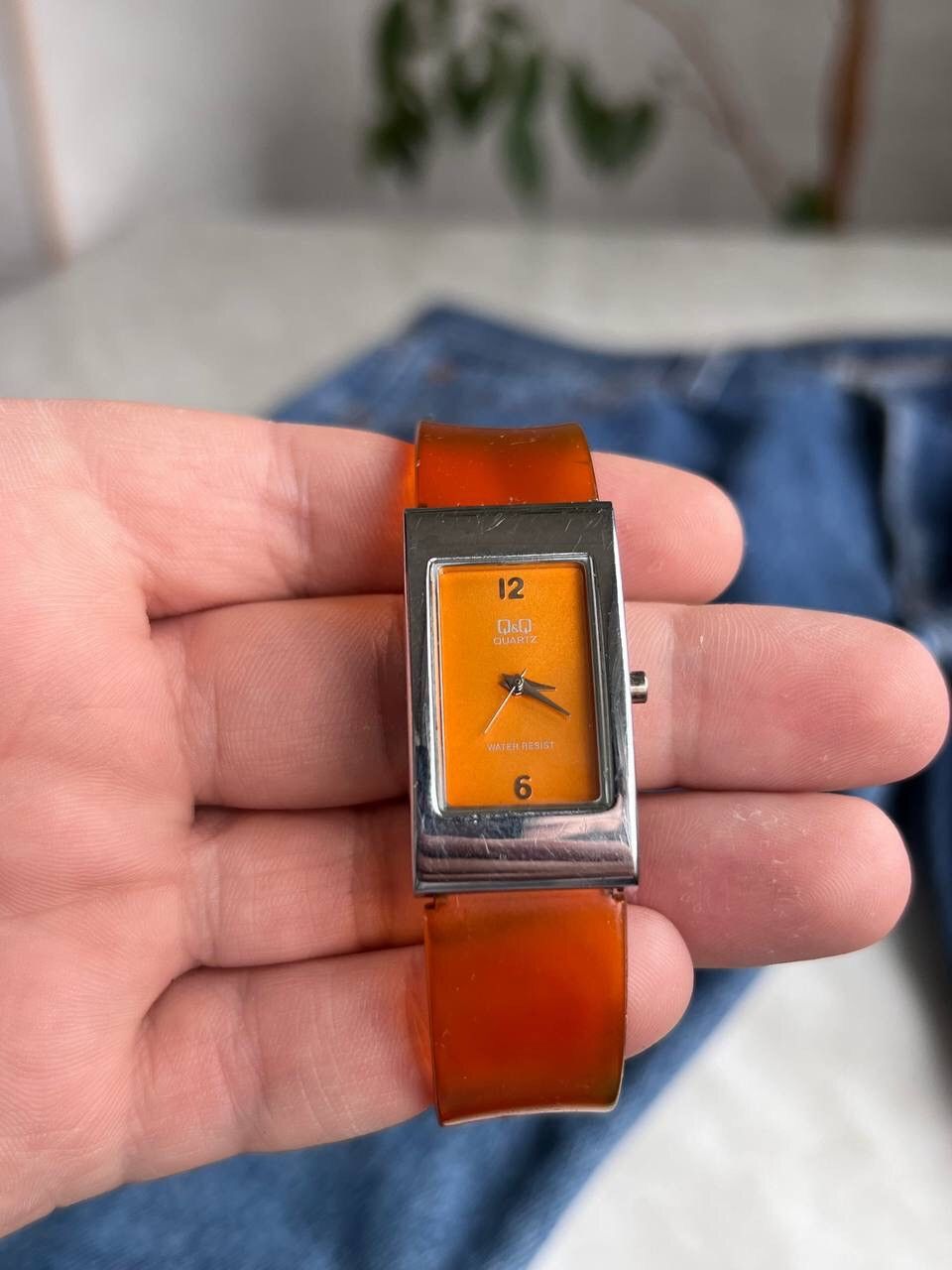 Japanese Brand × Vintage Vintage Japanese style futuristic Watch Q&Q Tank Orange Logo Size ONE SIZE - 2 Thumbnail