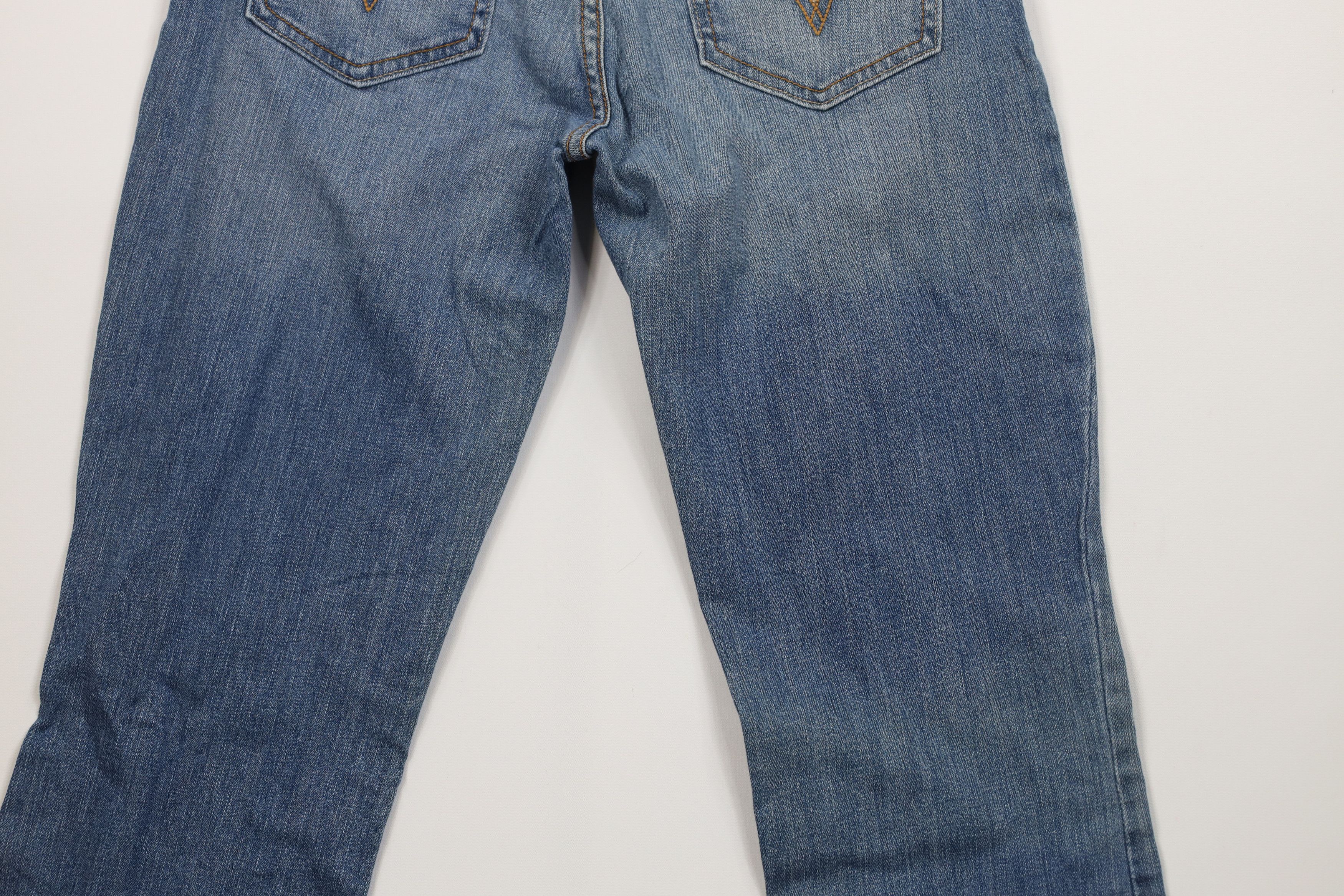 Levi's Vintage Y2K Levis 524 Super Low Flared Wide Leg Denim Jeans Size 28" / US 6 / IT 42 - 12 Thumbnail