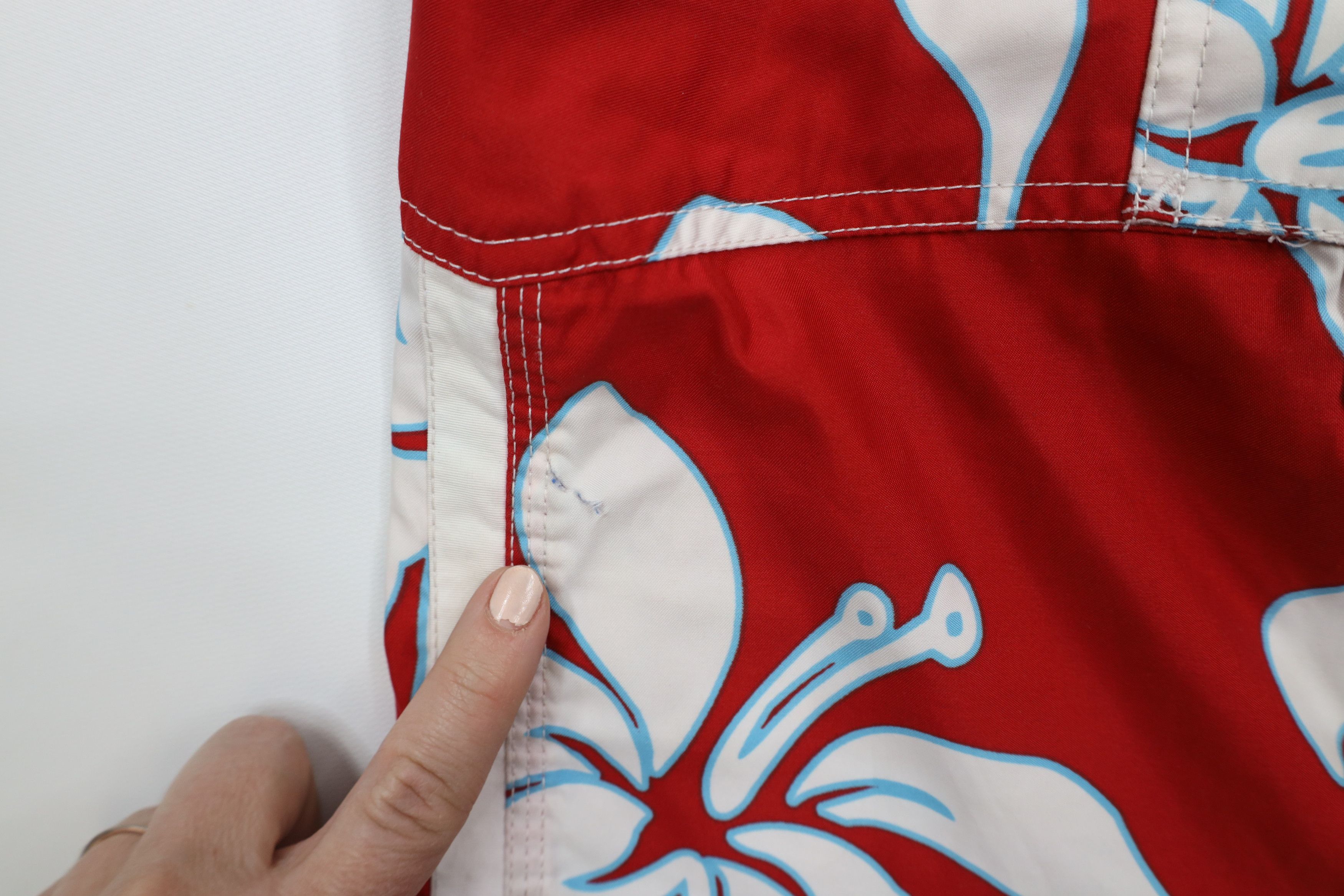 Abercrombie & Fitch × Vintage Vintage Y2K Abercrombie & Fitch Flower Hawaiian Board Shorts Size US 30 / EU 46 - 8 Thumbnail