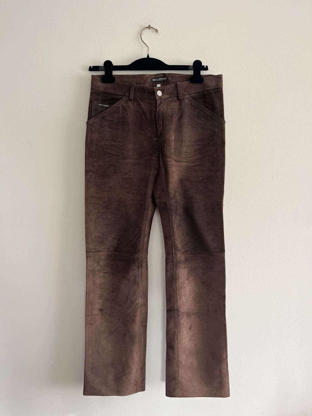 Dolce & Gabbana Dolce & Gabbana - Pig Skin Trousers Size US 30 / EU 46 - 1 Thumbnail