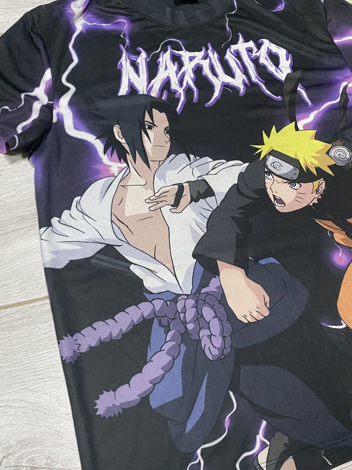 Anime Naruto shippuden Saske 2002 Masashi overprint vintage tshirt Size US L / EU 52-54 / 3 - 3 Thumbnail