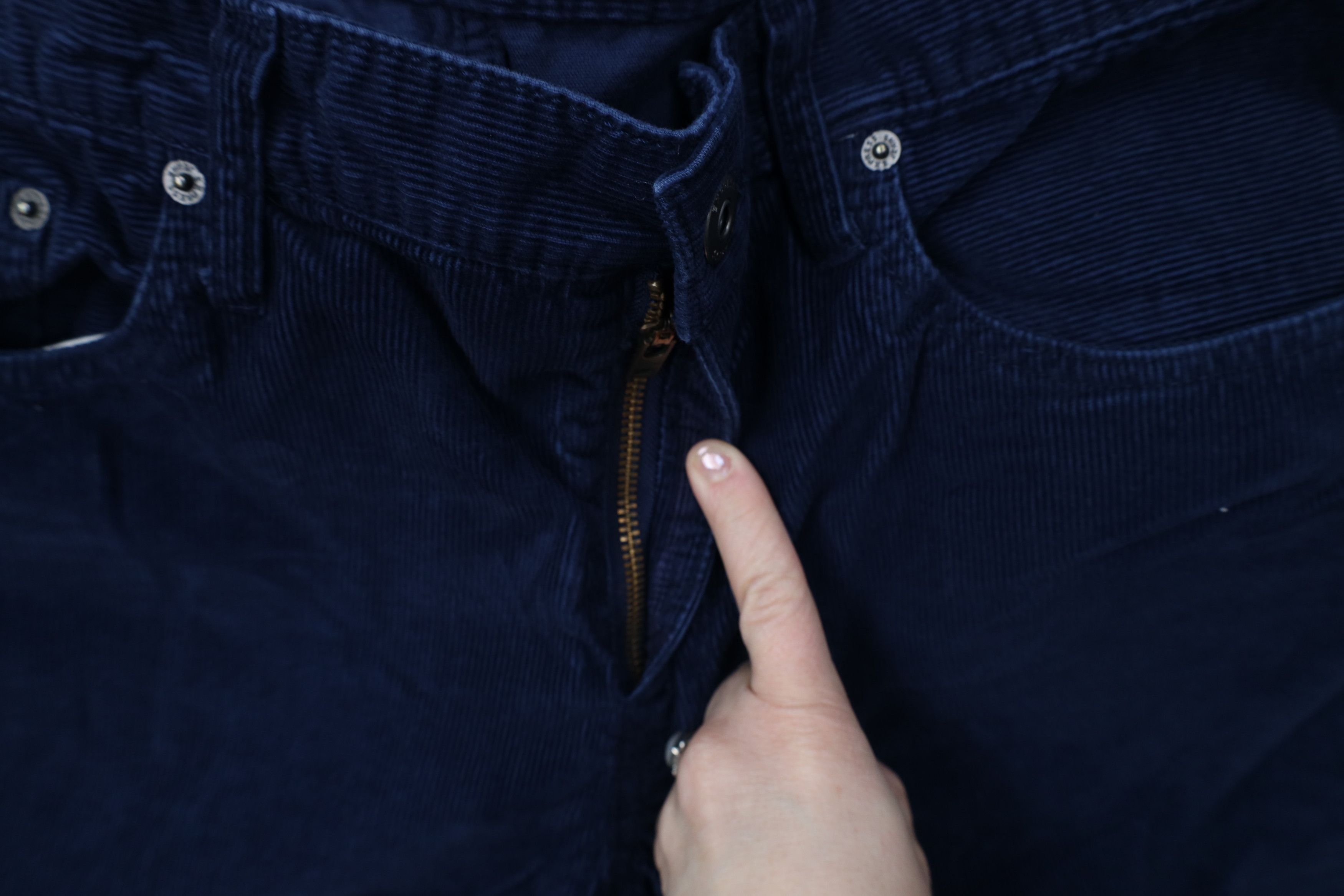 Express Express Faded Rocco Straight Leg Corduroy Chino Pants Blue Size US 36 / EU 52 - 5 Thumbnail