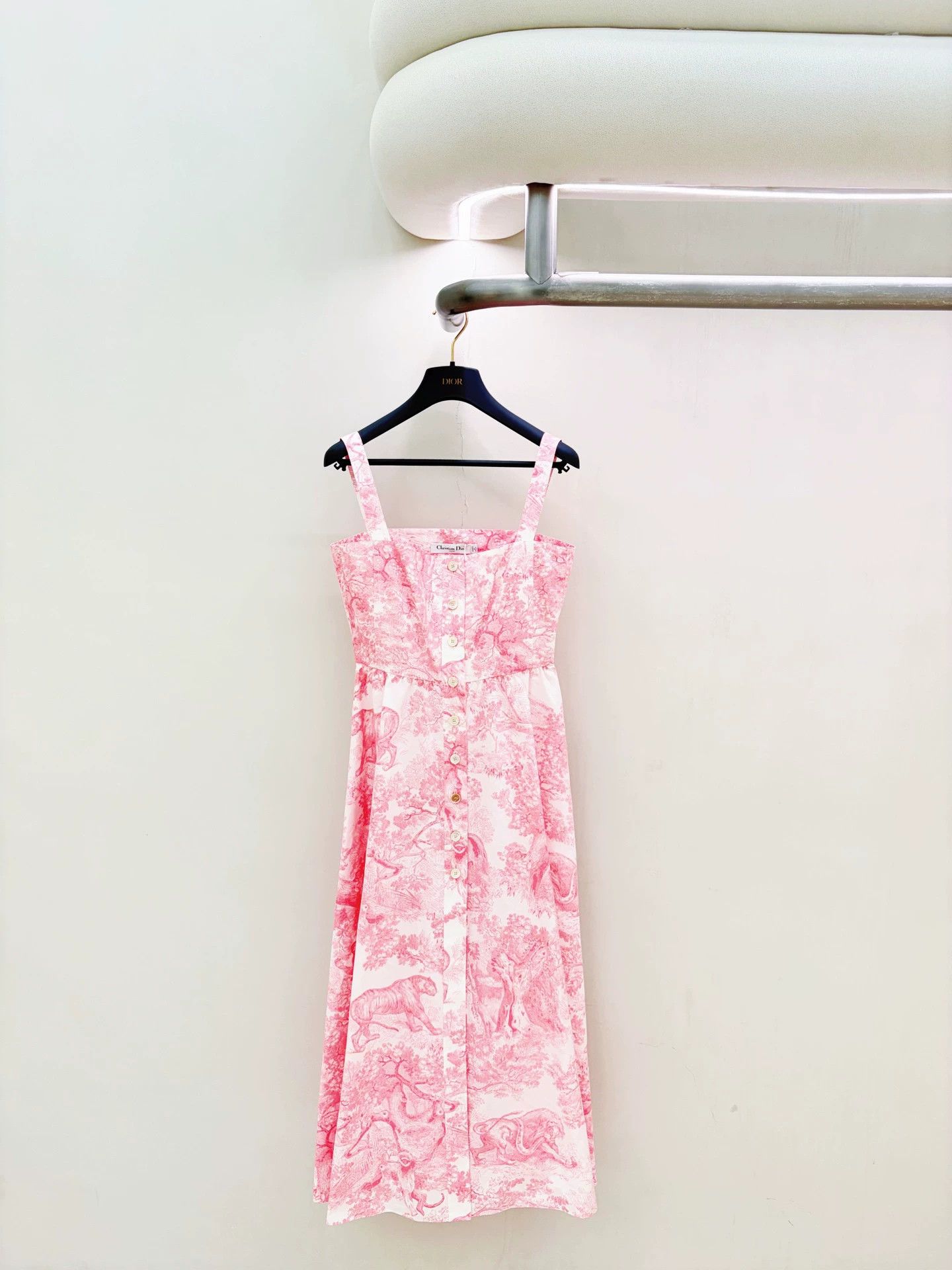 Dior Dior Women's Pink Zoo 99 New Dress 36 Size XS / US 0-2 / IT 36-38 - 1 Thumbnail