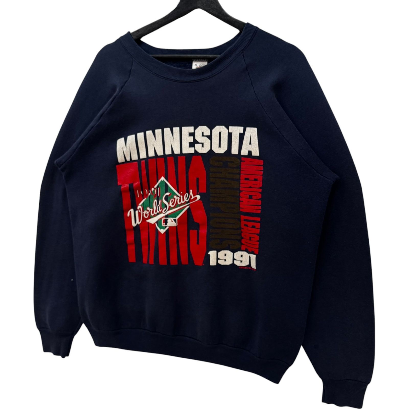 Fruit Of The Loom Vintage Minnesota Twins Baseball Crewneck 1991 XL Size US XL / EU 56 / 4 - 3 Thumbnail