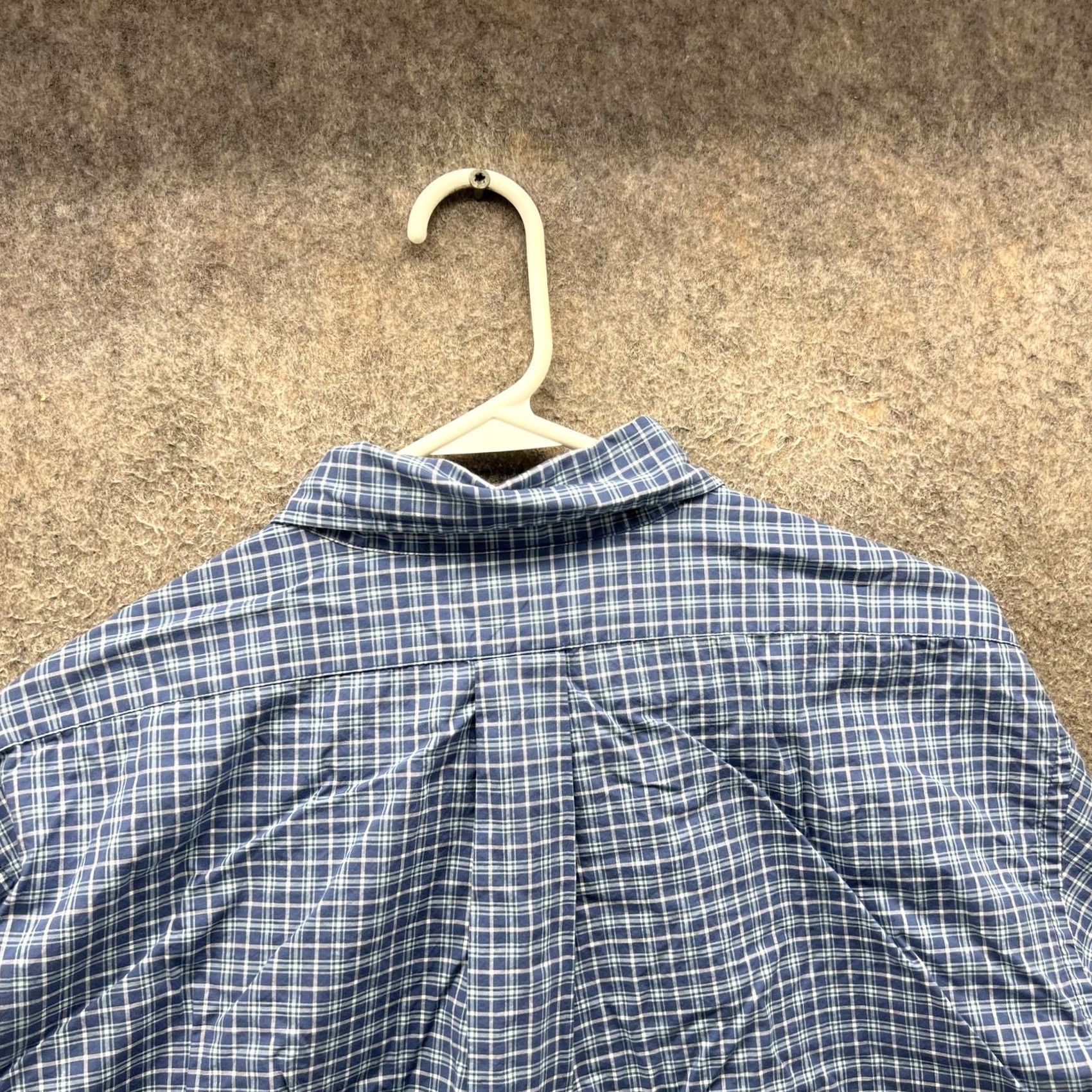 Brooks Brothers Brooks Brothers Shirt Mens Large Blue Check Long Sleeve Button Front Casual Size US L / EU 52-54 / 3 - 7 Thumbnail