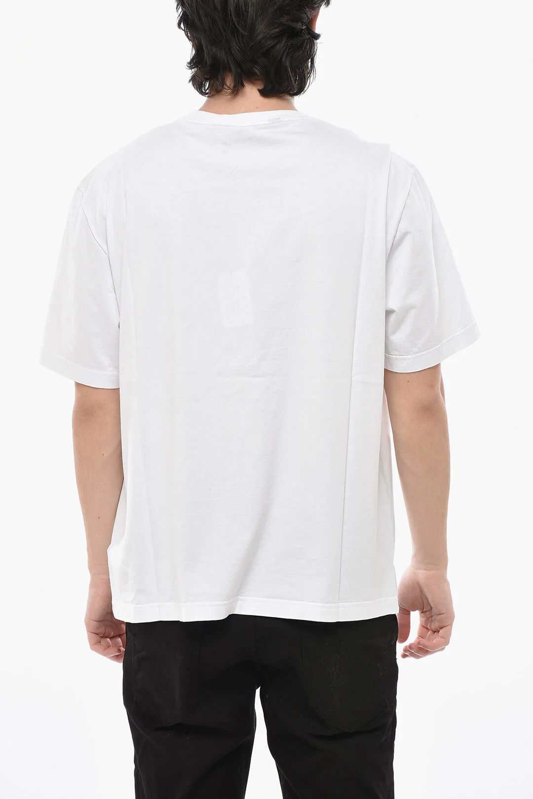 Palm Angels og1mm0226 Contrast Logo Crewneck T-Shirt in White Size US L / EU 52-54 / 3 - 2 Thumbnail