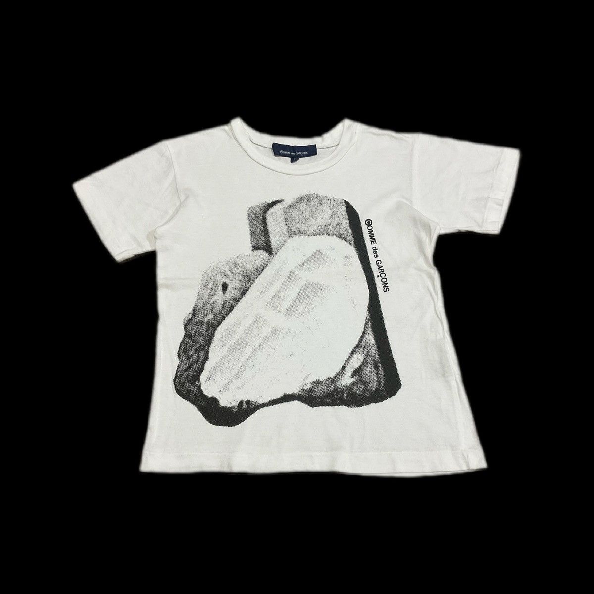 image of Archived Ad1990 Comme Des Garcons Kids Shirt in White (Size 2XS)